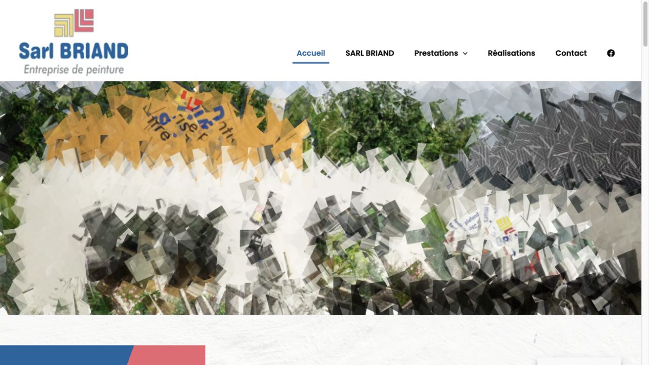Capture du site de SARL Briand